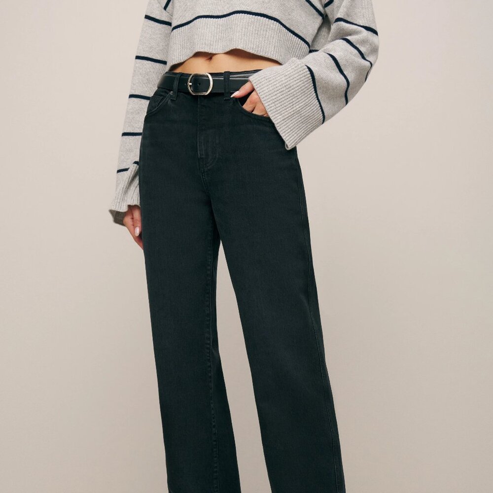 Reformation Val 90s Mid Rise Straight Jeans